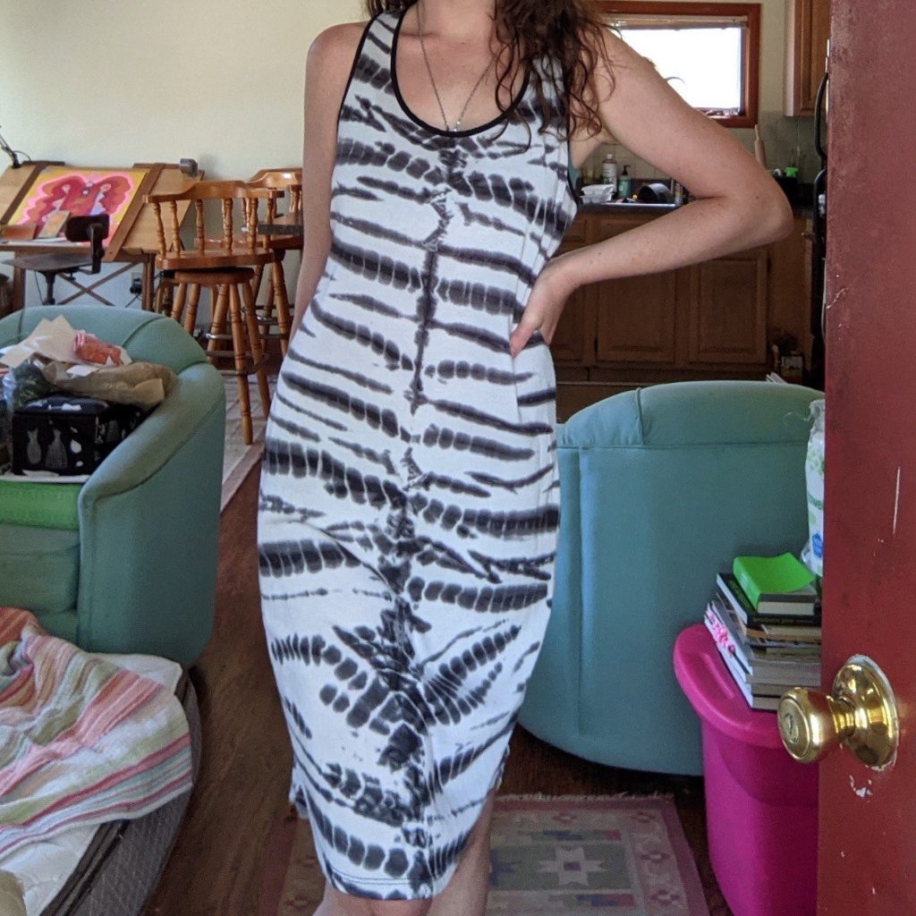 Y2k Mossimo Tiedyed Midi Tank Dress